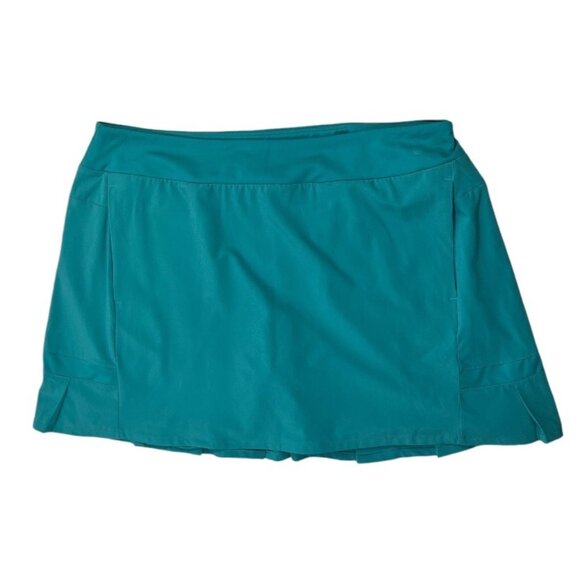 Nike Flex Golf Tennis Skort DRI FIT Teal Pleated Back Size XL MSRP $70 NWT - Picture 1 of 16